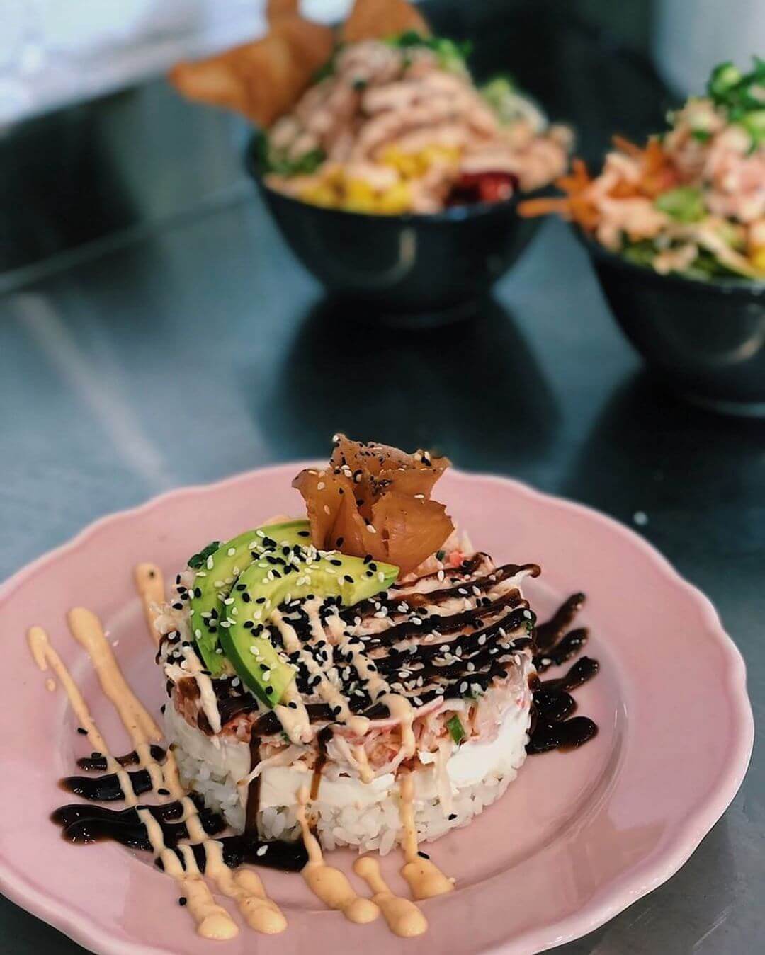 Comptoir sushi à la maison