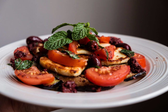 salade-aubergine-grille-halloumi