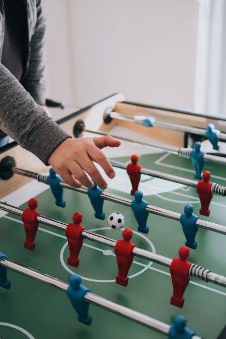 Table de babyfoot au Chalet Rocka