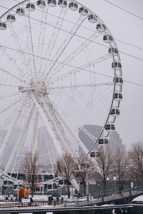 Grande Roue - Vieux-Port de Montréal en hiver