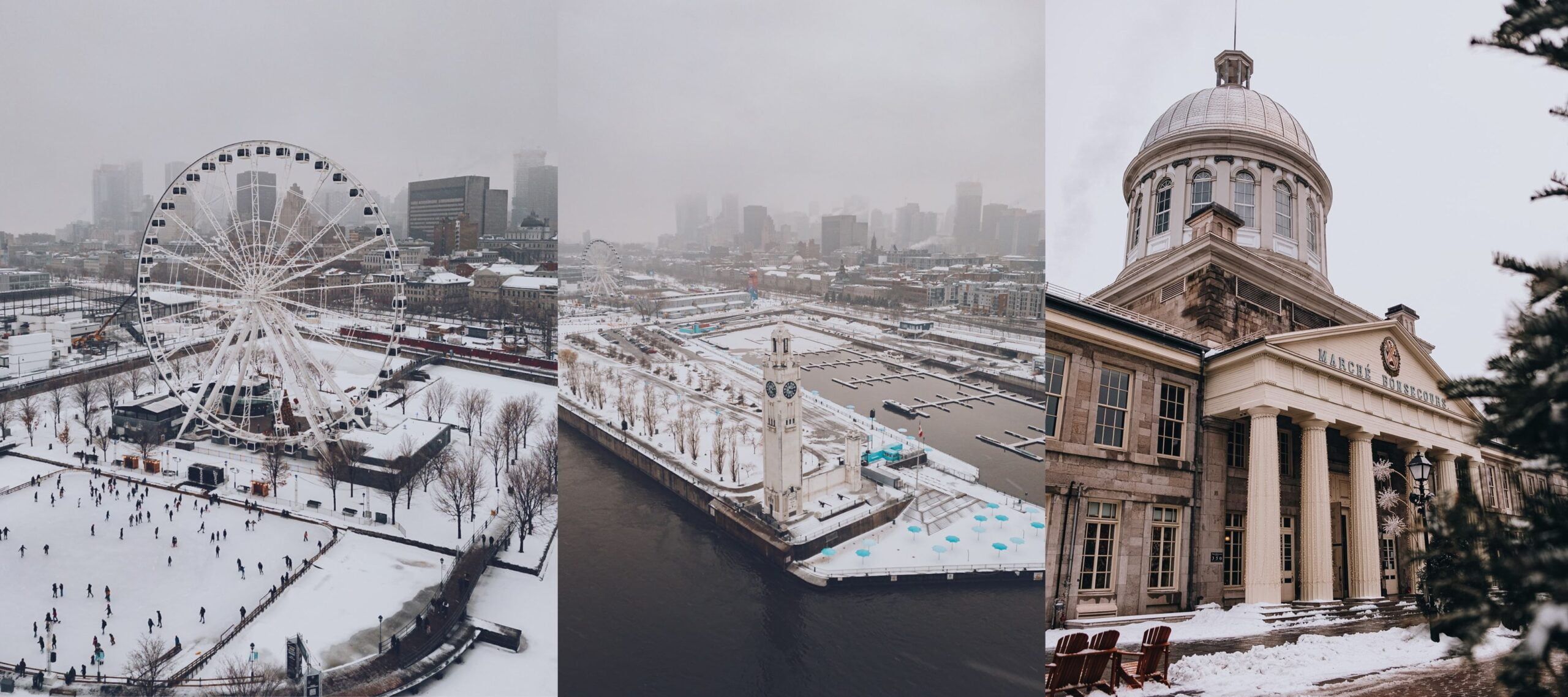 Montage_meilleurs lieux photoshoot hivernal à Montréal