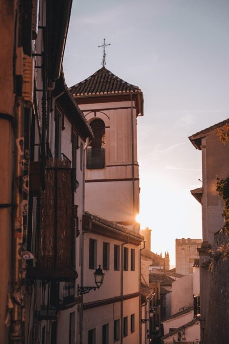 Coucher de soleil en Andalousie