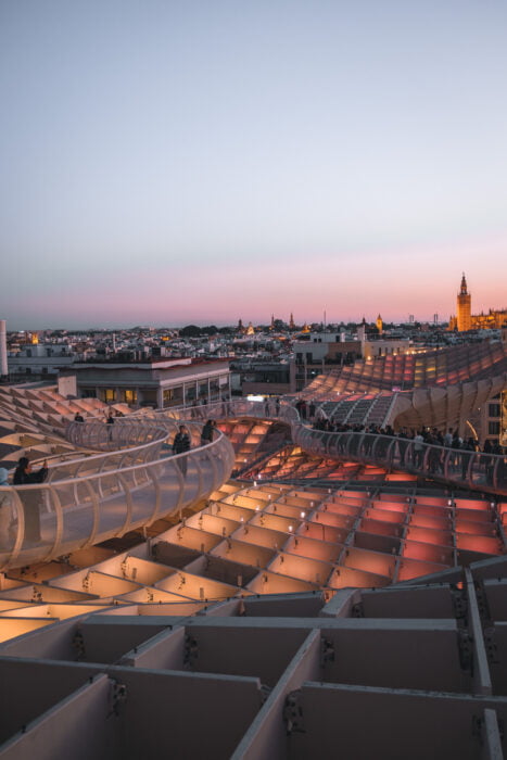 Las Setas au coucher de soleil