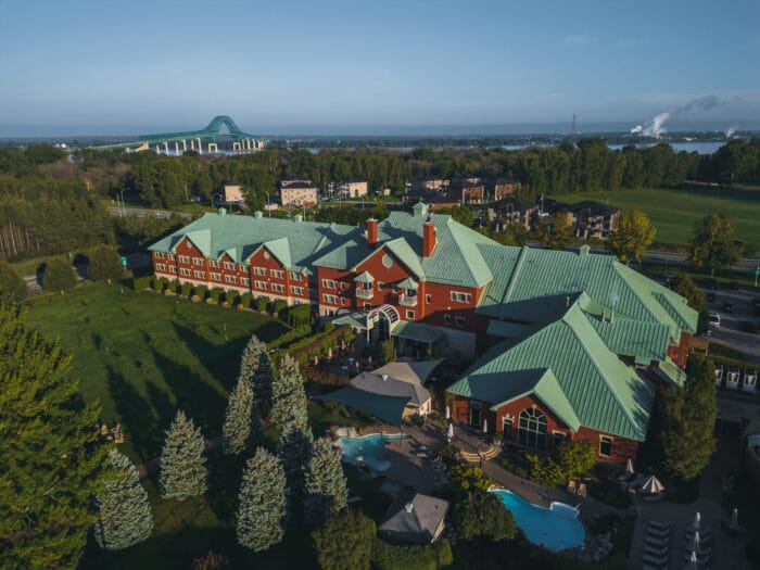 Vue de l'Auberge Godefroy, Centre-du-Québec